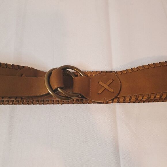 ANOTHER LINE Brown Leather Belt Size Small main image 10